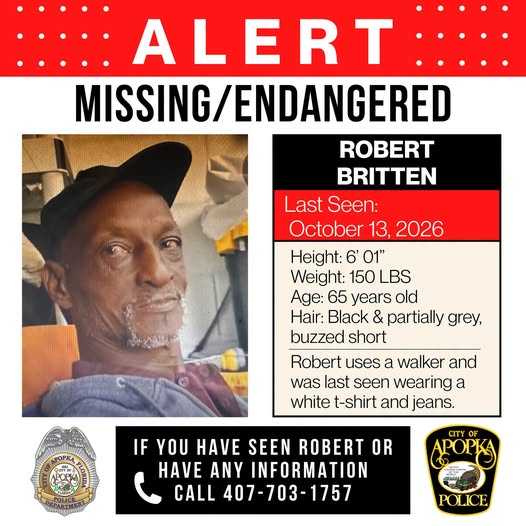 Apopka police searching for missing, endangered 65-year-old man — WESH 2 Orlando, Winter Garden Community news