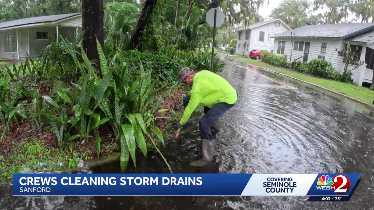 Sanford crews clear storm drains of debris with vacuum trucks to prevent flooding — WESH 2 Orlando, Winter Garden Community news