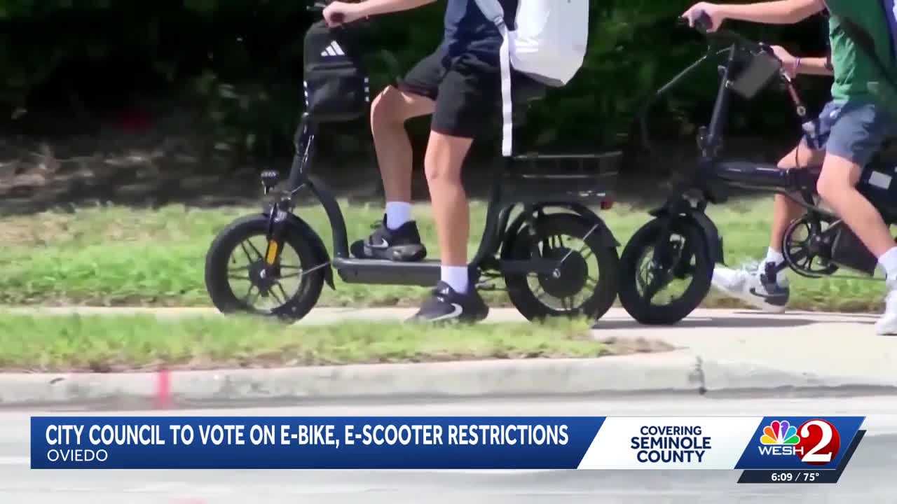 Oviedo city council to vote on micromobility rules to improve sidewalk safety — WESH 2 Orlando, Winter Garden Government news