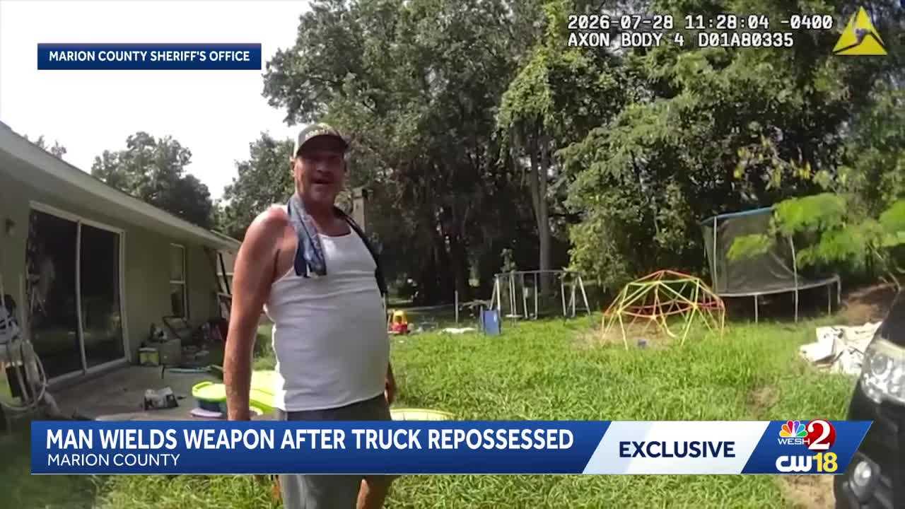 Florida man accused of wielding weapon after truck repossessed — WESH 2 Orlando, Winter Garden Community news