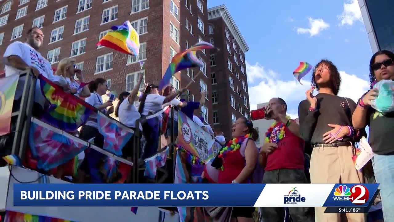 Inside the Central Florida workshop helping create floats for Come Out With Pride — WESH 2 Orlando, Winter Garden Business news
