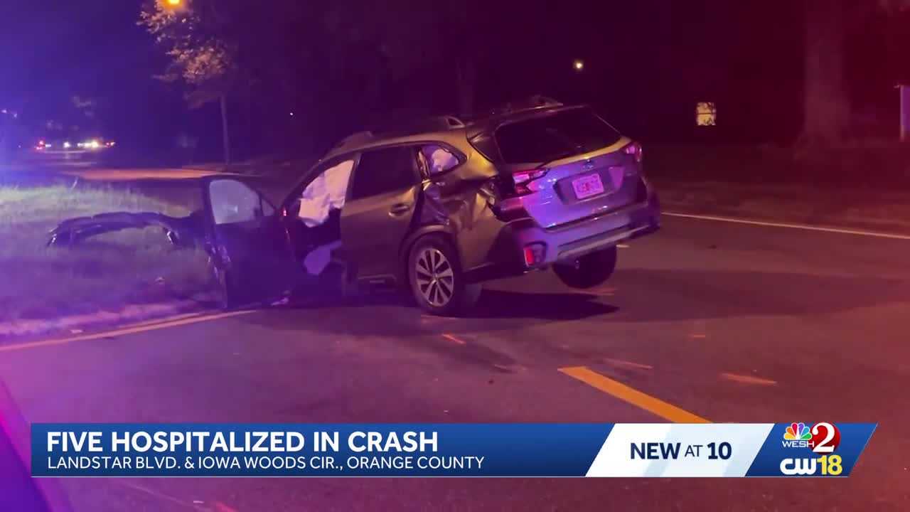 5 critically injured in fiery Orange County crash, troopers say — WESH 2 Orlando, Winter Garden Community news