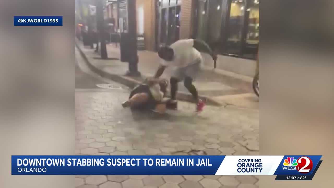 Downtown Orlando stabbing suspect ordered to remain in jail without bond — WESH 2 Orlando, Winter Garden Business news