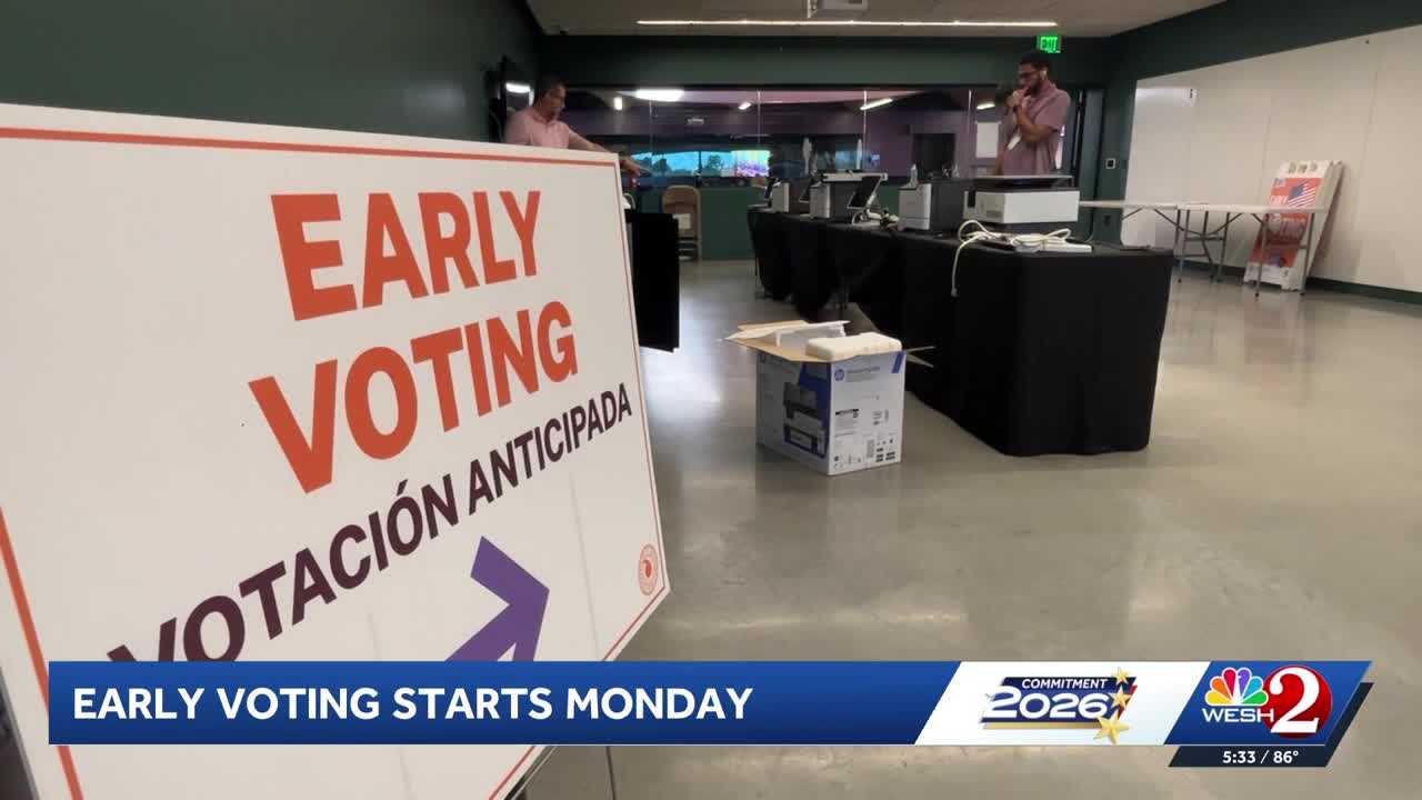 Early voting begins Monday in Florida — WESH 2 Orlando, Winter Garden Community news