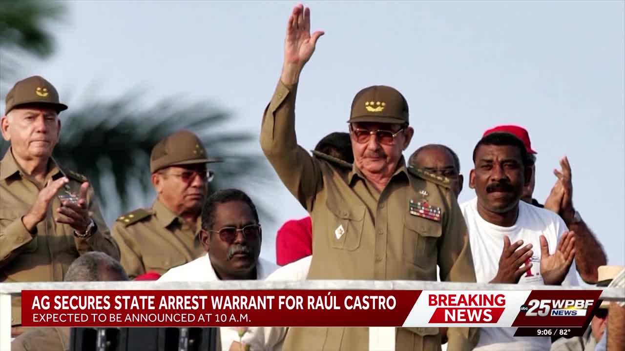Florida attorney general announces arrest warrant for Raul Castro in Miami — WESH 2 Orlando, Winter Garden Community news