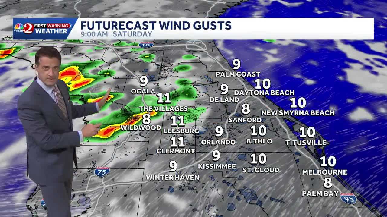 Weekend storms set to continue with locally heavy rain at time. 7.31.2026 — WESH 2 Orlando, Winter Garden Community news