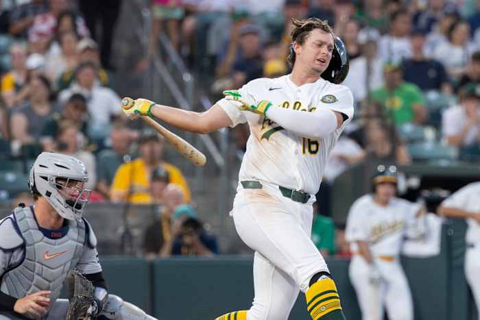 A's slugger Nick Kurtz will see a specialist about his injured right thumb — ClickOrlando Sports, Winter Garden Sports news