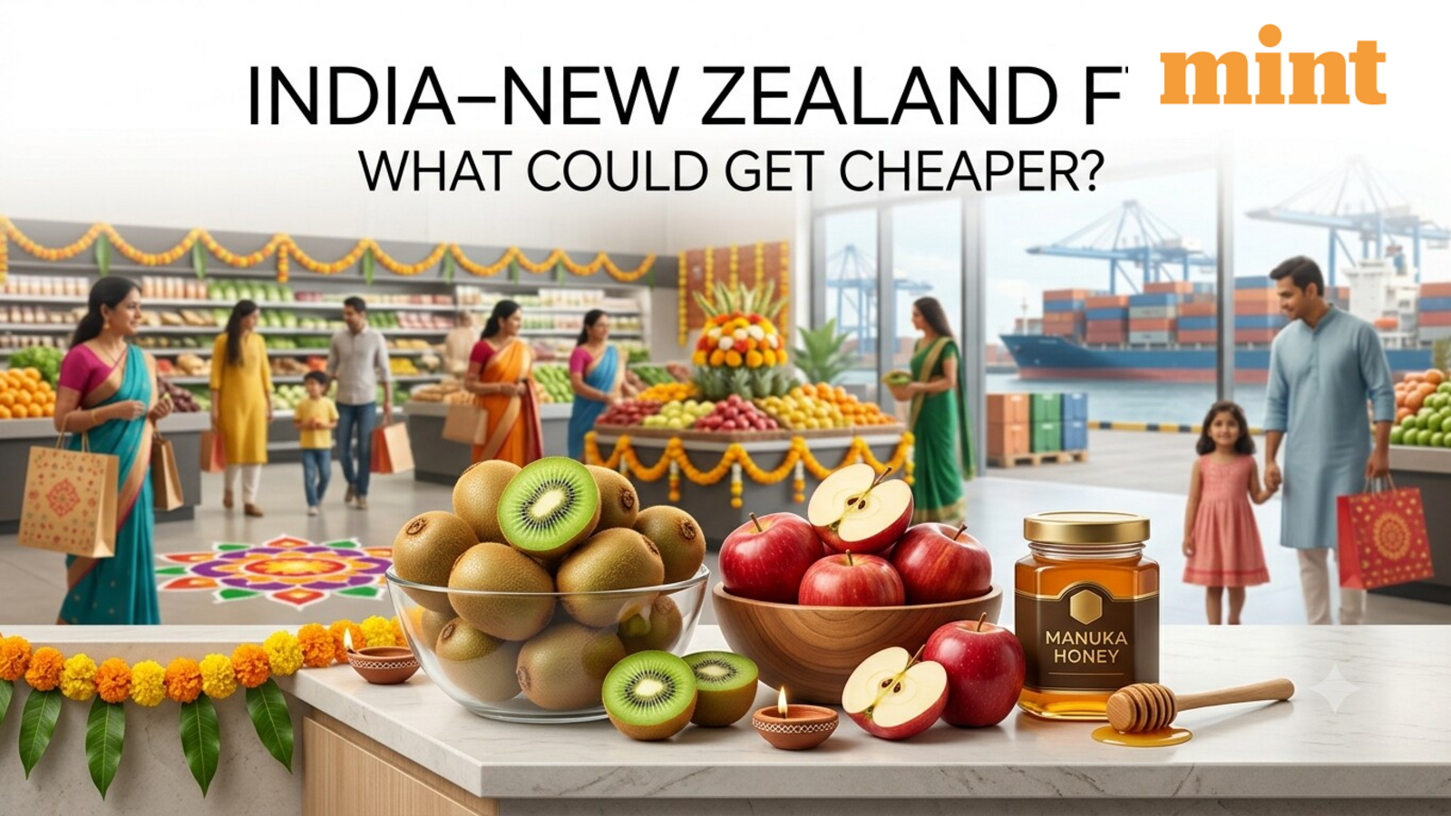 India-New Zealand FTA: Sheep meat gets zero duty, kiwi fruit at 15% as tariff cuts take effect October 20 — Mint India